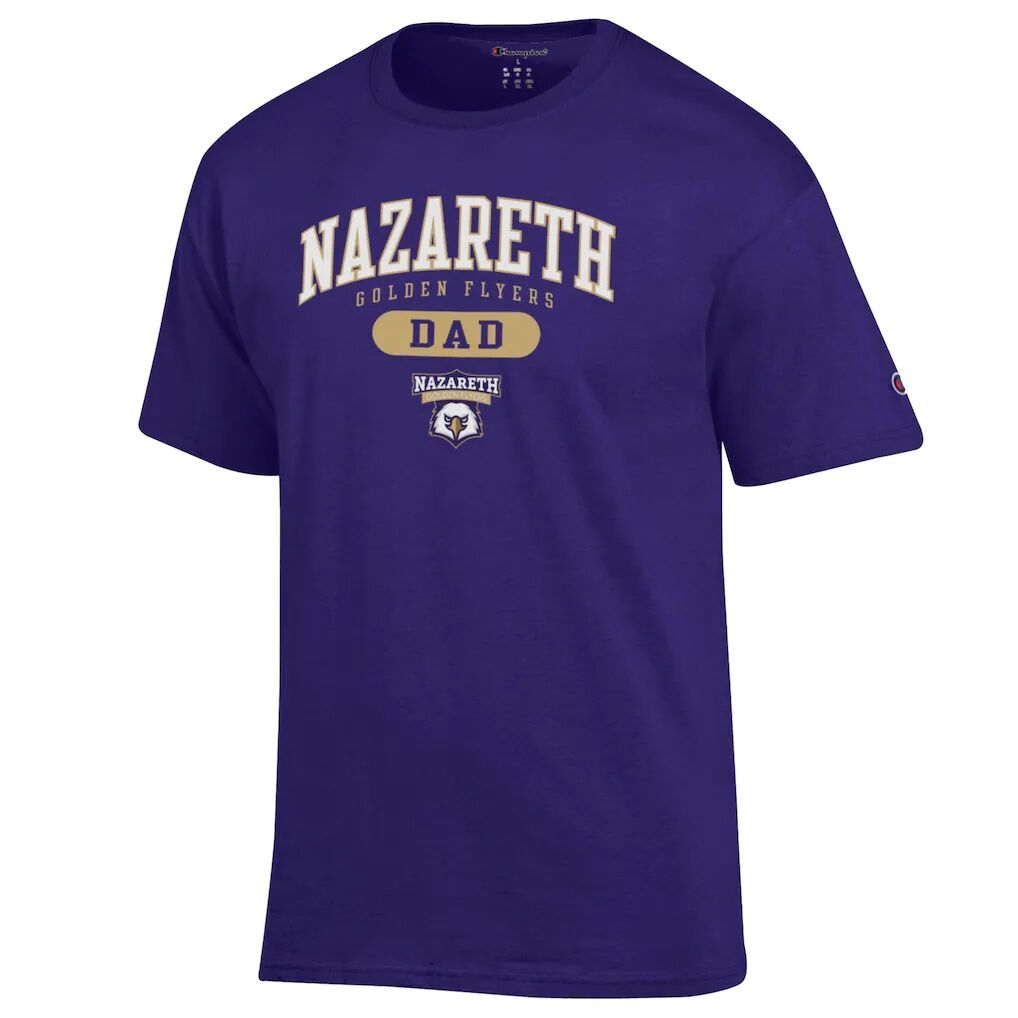 Nazareth University Golden Flyers Champion Dad Pill Box Jersey T-Shirt