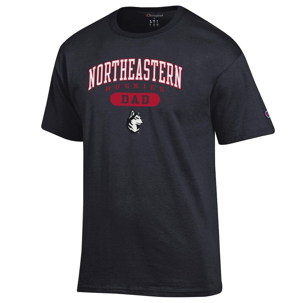Northeastern Huskies Champion Dad Pill Box Jersey T-Shirt