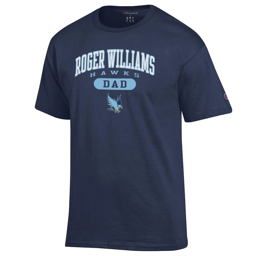 RWU Hawks Champion Dad Pill Box Jersey T-Shirt