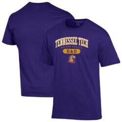 Tennessee Tech Golden Eagles Champion Dad Pill Box Jersey T-Shirt - Purple - Front View