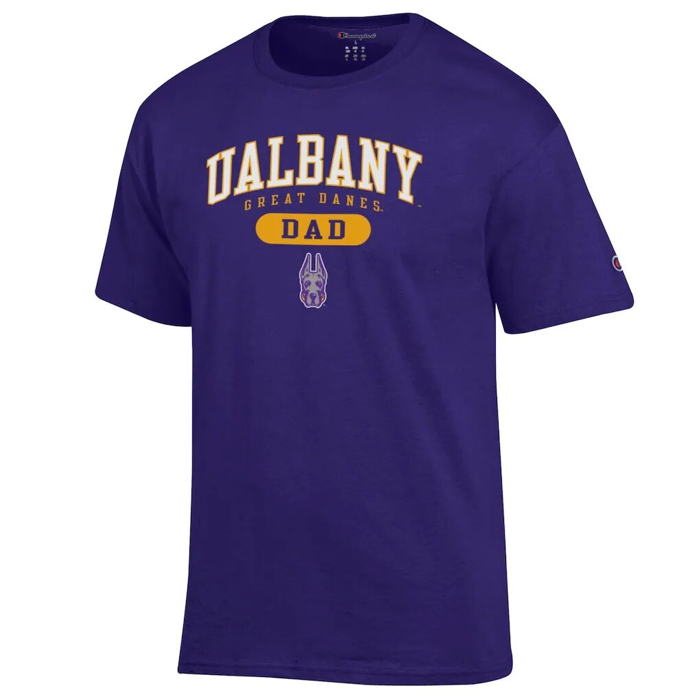UAlbany Great Danes Champion Dad Pill Box Jersey T-Shirt