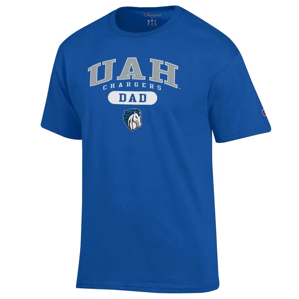 UAH Chargers Champion Dad Pill Box Jersey T-Shirt