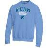 Kean University Cougars Champion Unisex Grandparent Pill Box Eco Powerblend Sweatshirt - Blue - Side View
