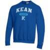 Kean University Cougars Champion Unisex Grandparent Pill Box Eco Powerblend Sweatshirt - Blue - Side View