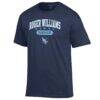 RWU Hawks Champion Unisex Grandparent Pill Box Jersey T-Shirt - Navy - Side View