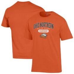 Ohio Northern Polar Bears Champion Unisex Grandparent Pill Box Jersey T-Shirt - Orange - Front View