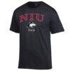 Northern Illinois Huskies Champion Arch Dad Jersey T-Shirt - Black - Side View