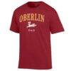 Oberlin Yeomen Champion Arch Dad Jersey T-Shirt - Cardinal - Side View