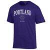 Portland Pilots Champion Arch Dad Jersey T-Shirt - Purple - Side View