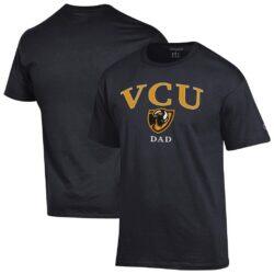 VCU Rams Champion Arch Dad Jersey T-Shirt - Black - Front View