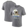 Los Angeles Chargers Bud Light Tri-Blend T-Shirt - - Front View