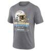 Los Angeles Chargers Bud Light Tri-Blend T-Shirt - - Side View