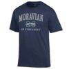 Moravian Greyhounds Champion Unisex Arch Grandparent Jersey T-Shirt - Navy - Side View