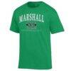 Marshall Thundering Herd Champion Unisex Arch Grandparent Jersey T-Shirt - Kelly Green - Side View