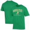 Norfolk State Spartans Champion Unisex Arch Grandparent Jersey T-Shirt - Green - Front View