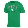 North Texas Mean Green Champion Unisex Arch Grandparent Jersey T-Shirt - Kelly Green - Side View