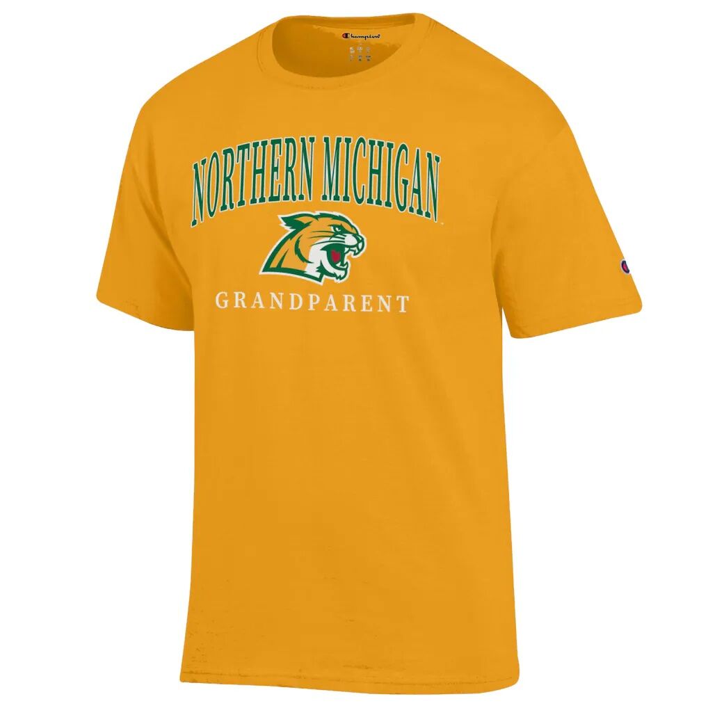 Northern Michigan Wildcats Champion Unisex Arch Grandparent Jersey T-Shirt