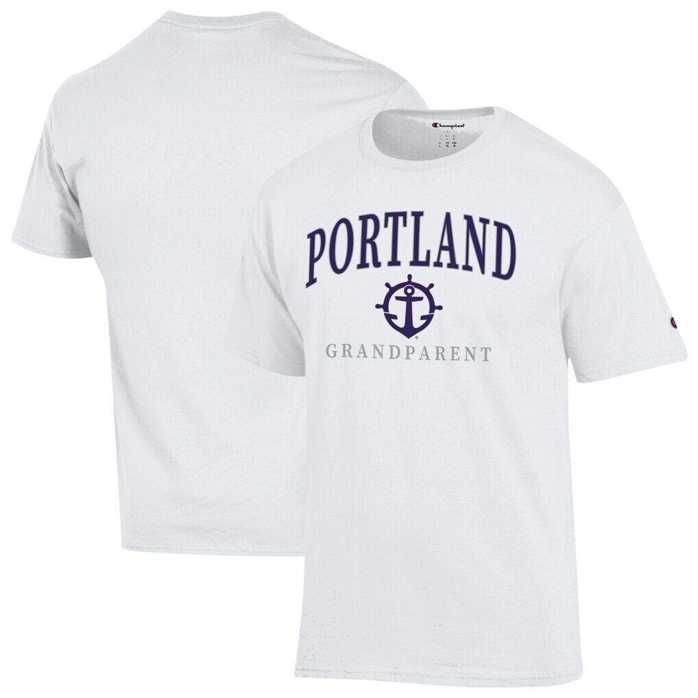 Portland Pilots Champion Unisex Arch Grandparent Jersey T-Shirt