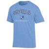 RWU Hawks Champion Unisex Arch Grandparent Jersey T-Shirt - Light Blue - Side View