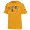 UC Irvine Anteaters Champion Unisex Arch Grandparent Jersey T-Shirt - Yellow - Side View