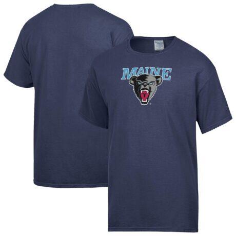 Maine Black Bears ComfortWash Banner T-Shirt - Navy - Front View