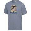 Montana State Bobcats ComfortWash Dog T-Shirt - Gray - Side View