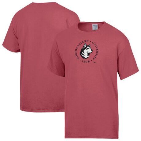 Northeastern Huskies ComfortWash T-Shirt - Red - Front View