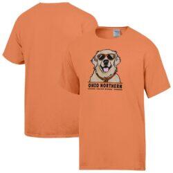 Ohio Northern Polar Bears ComfortWash Dog T-Shirt - Orange - Front View
