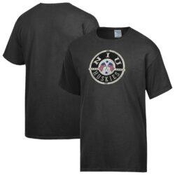 Northern Illinois Huskies ComfortWash Flag T-Shirt - Black - Front View