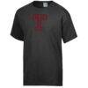 Temple Owls ComfortWash T-Shirt - Black - Side View