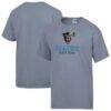 Maine Black Bears ComfortWash Logo Over Stacked T-Shirt - Gray - Front View