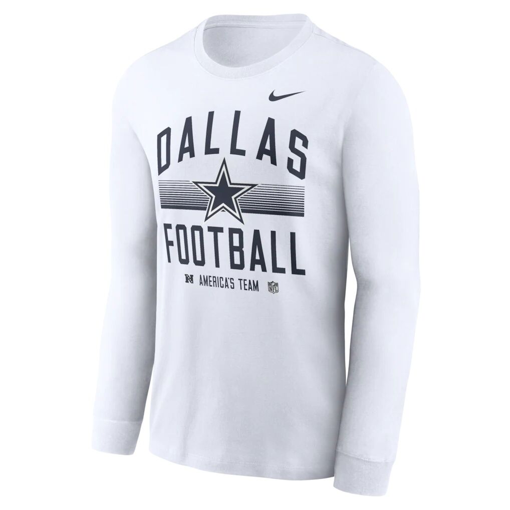 Dallas Cowboys Nike Always Prepared Essential Cotton Long Sleeve T-Shirt