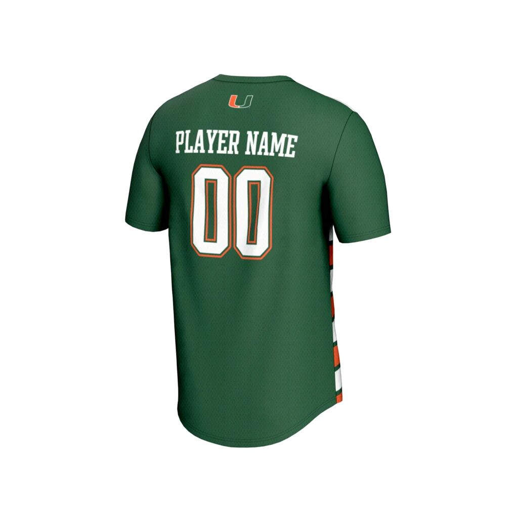 Miami Hurricanes GameDay Greats Unisex NIL Pick-A-Player Collegiate Women's Soccer Lightweight Fashion Jersey