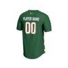 Miami Hurricanes GameDay Greats Youth NIL Pick-A-Player Collegiate Women's Soccer Lightweight Fashion Jersey - Green - Detail View