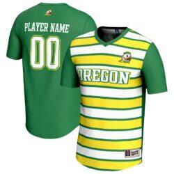 Oregon Ducks GameDay Greats Youth NIL Pick-A-Player Collegiate Women's Soccer Lightweight Fashion Jersey - Green - Front View
