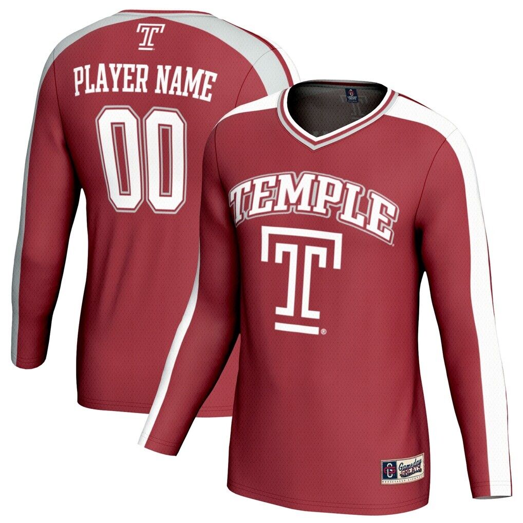 Temple Owls GameDay Greats Unisex NIL Pick-A-Player Collegiate Women's Volleyball Lightweight Fashion Jersey - Cherry
