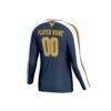 West Virginia Mountaineers GameDay Greats Youth NIL Pick-A-Player Collegiate Women's Volleyball Lightweight Fashion Jersey - Navy - Detail View