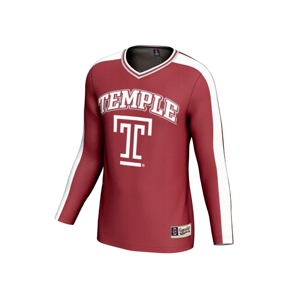 Temple Owls GameDay Greats Youth NIL Pick-A-Player Collegiate Women's Volleyball Lightweight Fashion Jersey - Cherry
