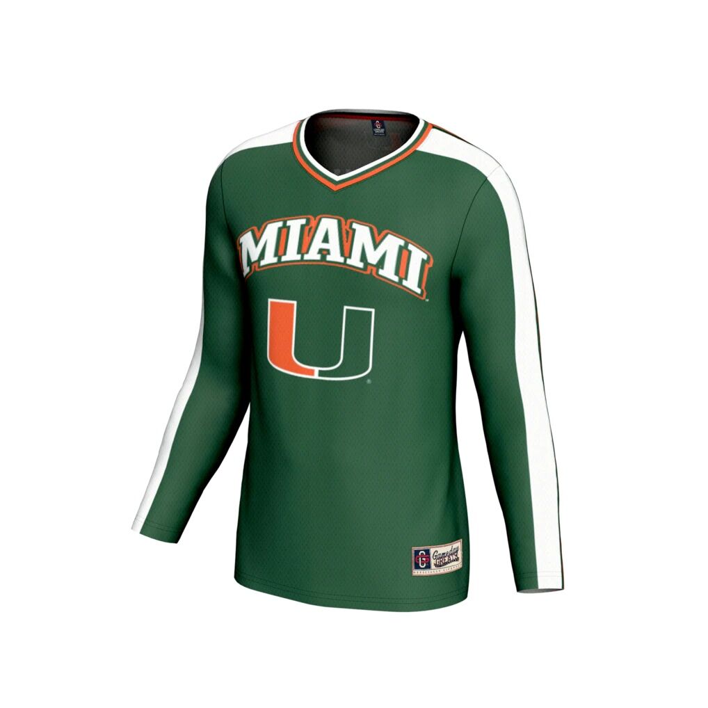 Miami Hurricanes GameDay Greats Youth NIL Pick-A-Player Collegiate Women's Volleyball Lightweight Fashion Jersey