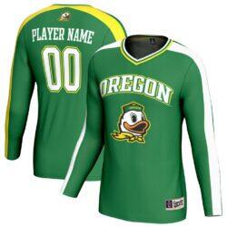Oregon Ducks GameDay Greats Youth NIL Pick-A-Player Collegiate Women's Volleyball Lightweight Fashion Jersey - Green - Front View