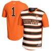 Oklahoma State Cowboys GameDay Greats Unisex Lightweight Collegiate #1 Soccer Fashion Jersey - Orange - Front View