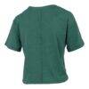 Miami Hurricanes Pressbox Women's Vintage Waist Length Script Over Logo T-Shirt - Green - Detail View