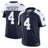 Dak Prescott Dallas Cowboys Nike Alternate Vapor F.U.S.E. Stitched Limited Jersey - Navy - Front View