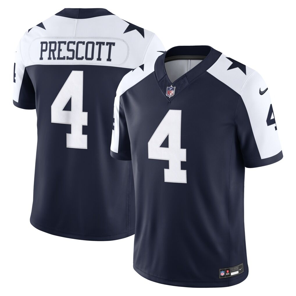 Dak Prescott Dallas Cowboys Nike Alternate Vapor F.U.S.E. Stitched Limited Jersey