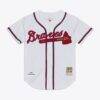 Andruw Jones Atlanta Braves Mitchell & Ness 2005 Authentic Jersey - White - Front View