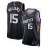 Mark Williams Phoenix Suns Jordan Brand Unisex Swingman Badge Jersey - Black - Front View