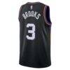 Dillon Brooks Phoenix Suns Jordan Brand Unisex Swingman Badge Jersey - Black - Detail View