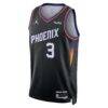 Dillon Brooks Phoenix Suns Jordan Brand Unisex Swingman Badge Jersey - Black - Side View