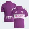Austin FC adidas Youth 2026 Archive Replica Jersey - Purple - Front View
