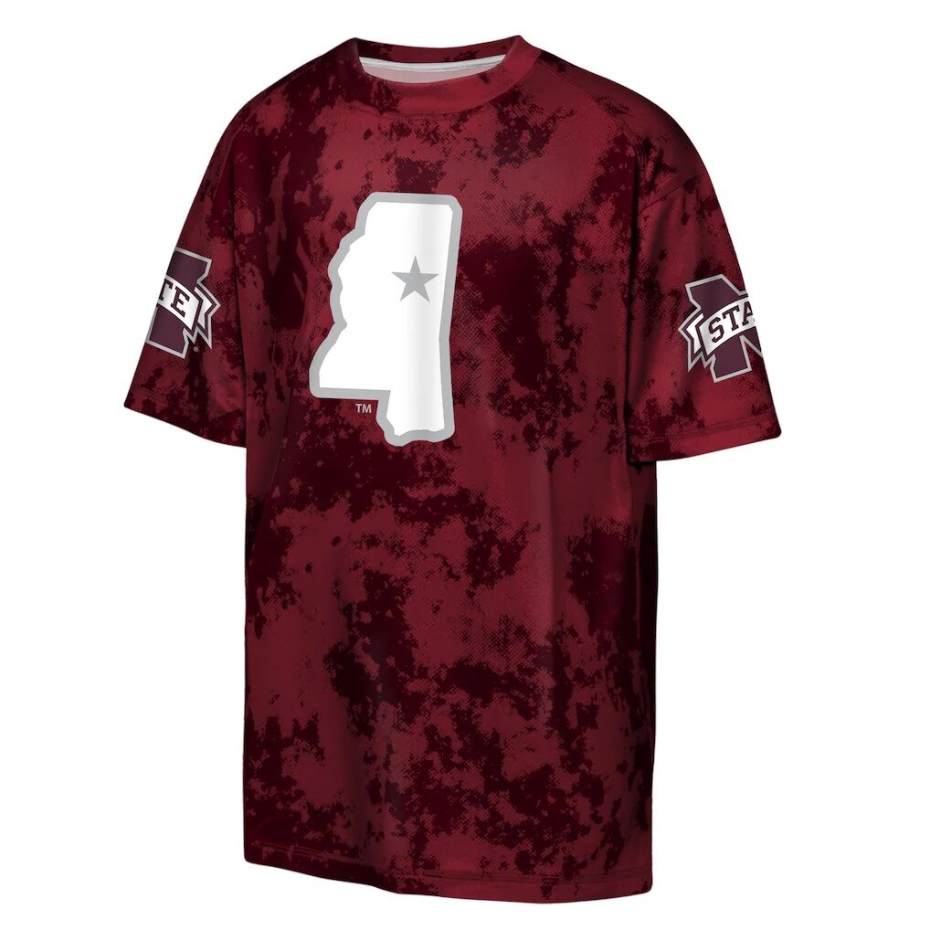 Mississippi State Bulldogs Outerstuff Youth Off-Side Sublimated T-Shirt - Maroon
